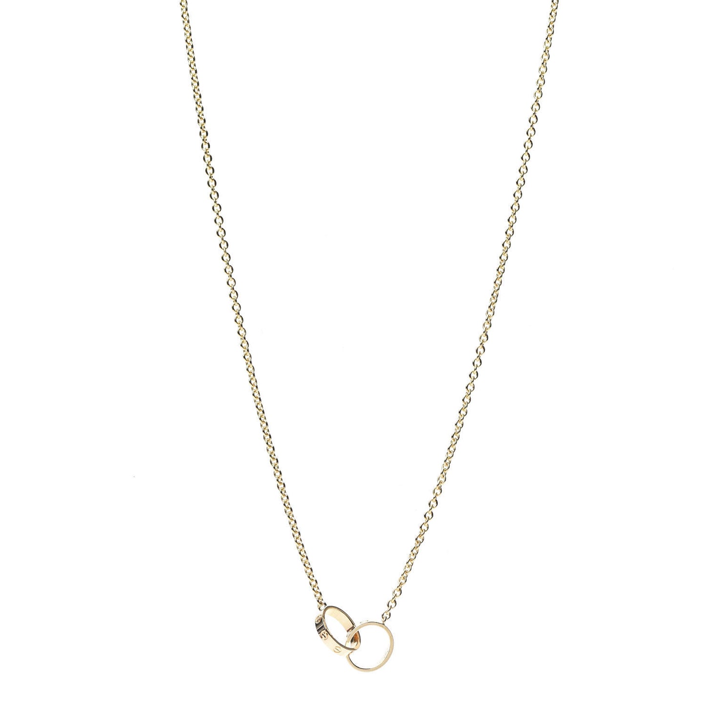 18K Yellow Gold Interlocking LOVE Necklace