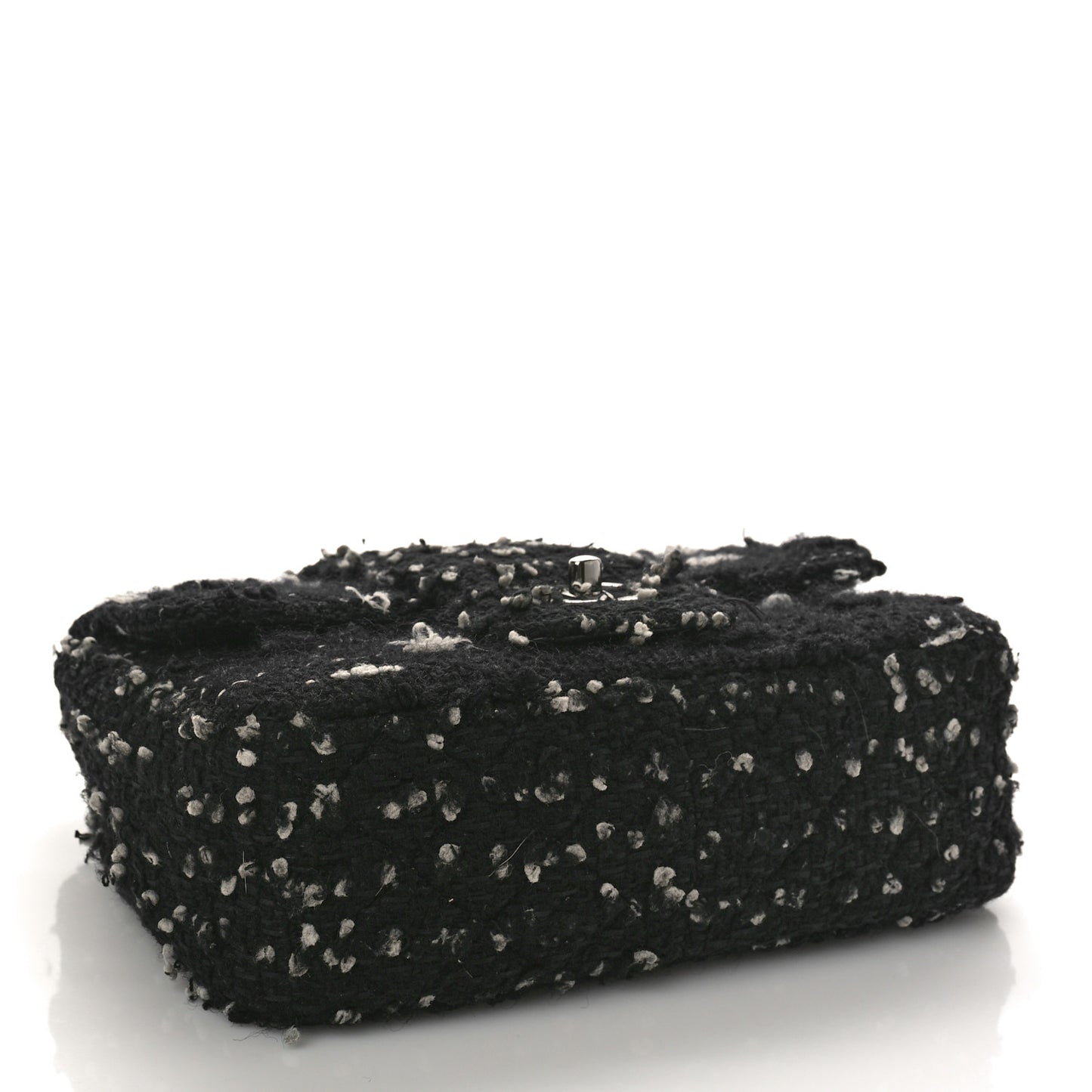 Tweed Elementary Chic Flap Black White