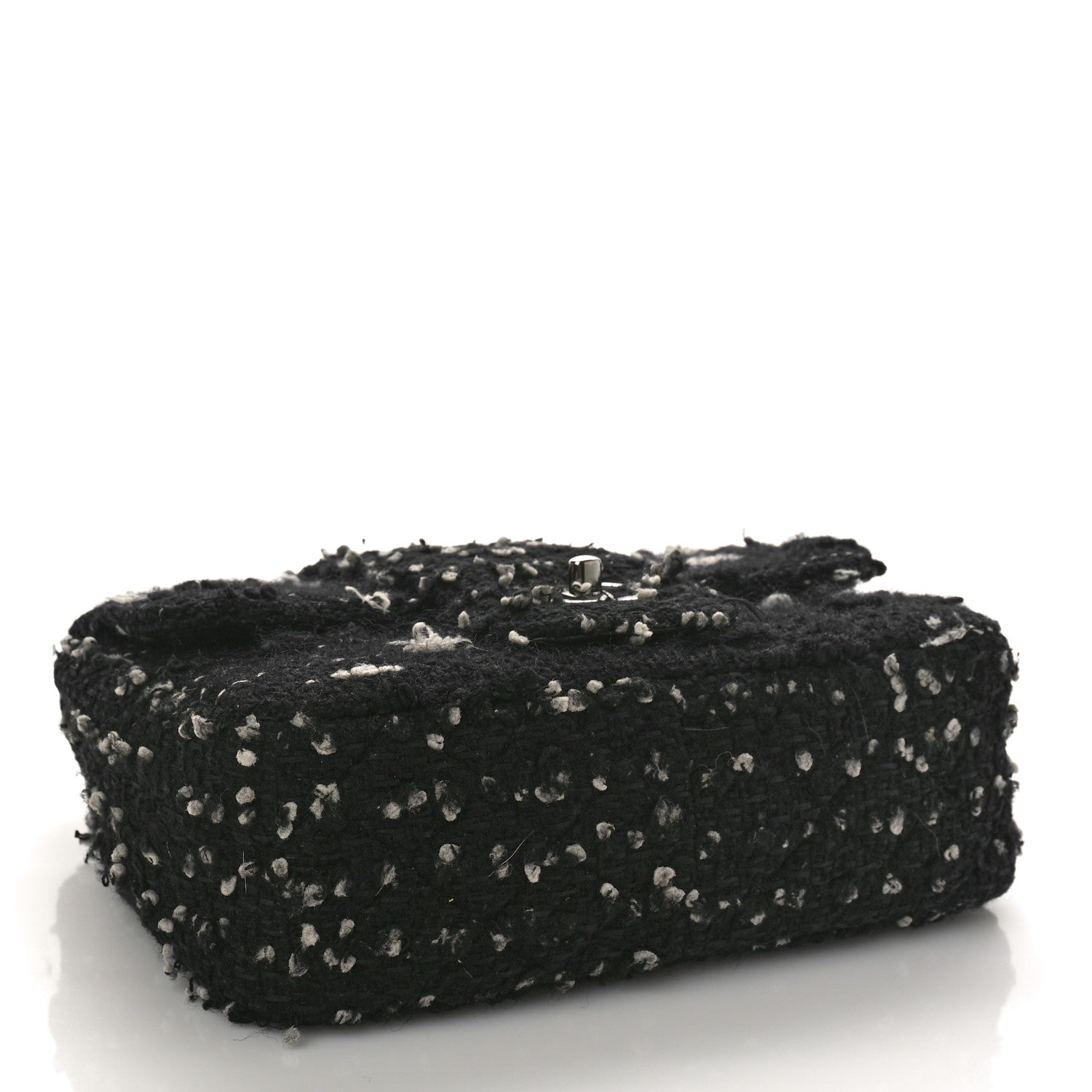 Chanel Tweed Elementary Chic Flap Black White 4 of 9