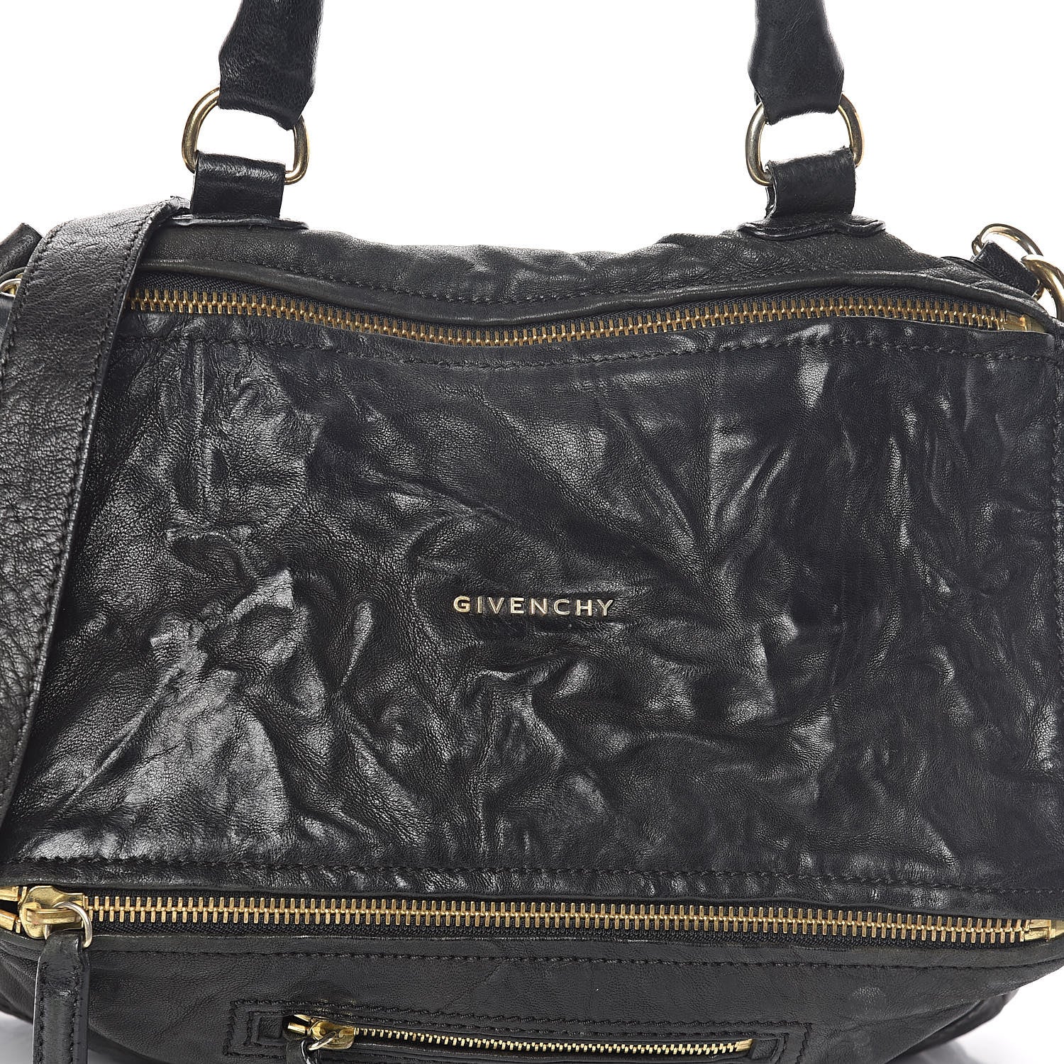 Givenchy Tumbled Sheepskin Medium Pandora Bag Black 7 of 9
