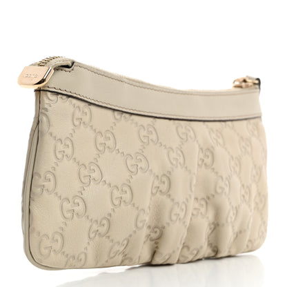 Gucci Guccissima New Britt Wristlet Off White 3 of 8