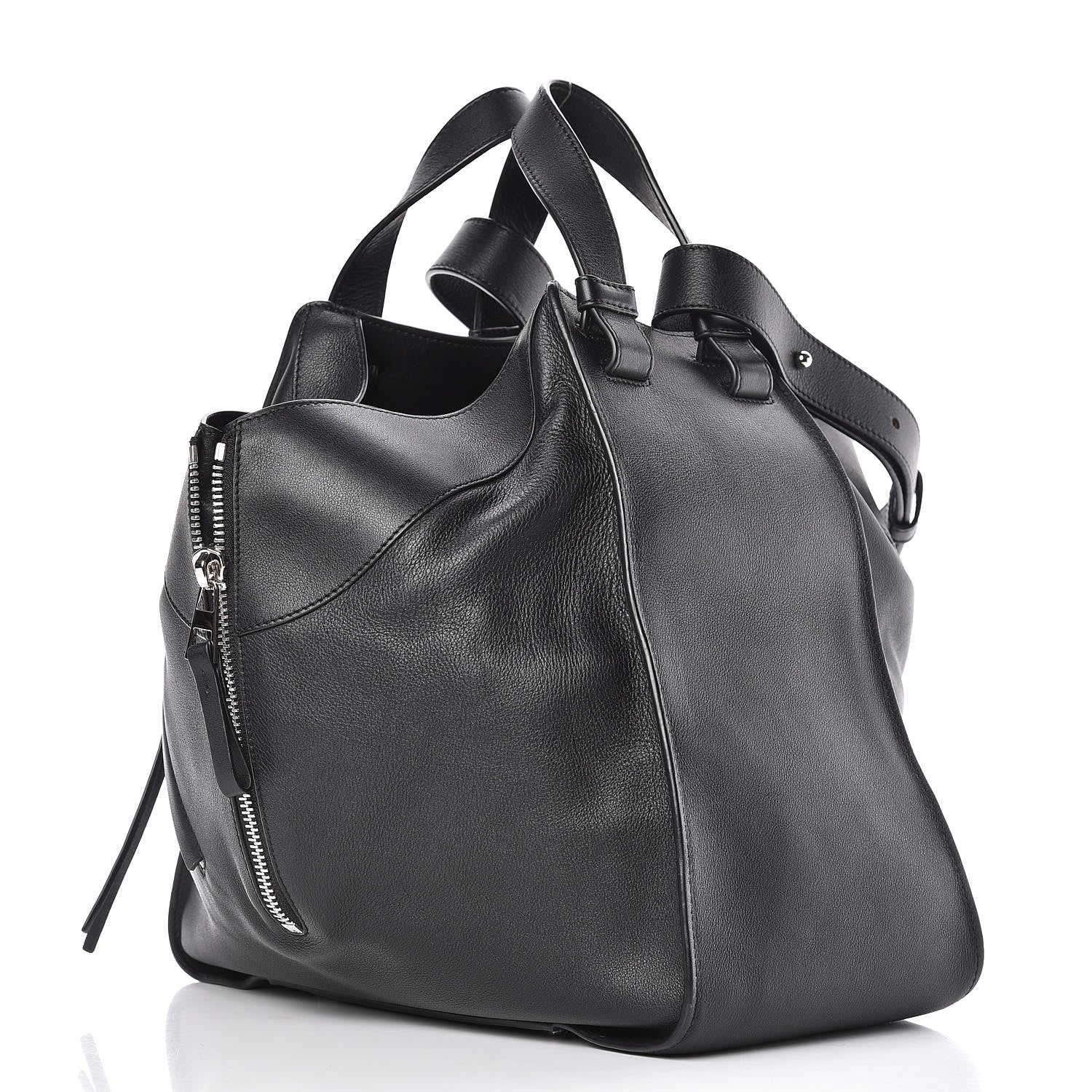 Loewe Calfskin Medium Hammock Shoulder Bag Black 4 of 11