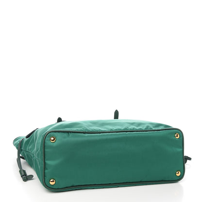 Prada Tessuto Nylon Saffiano Tote Oleandro 4 of 17