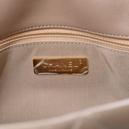 Chanel Lambskin Quilted Large Chanel 19 Flap Dark Beige 6 of 12