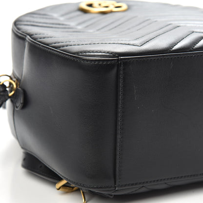 Gucci Calfskin Matelasse GG Marmont Dome Backpack Black 8 of 10