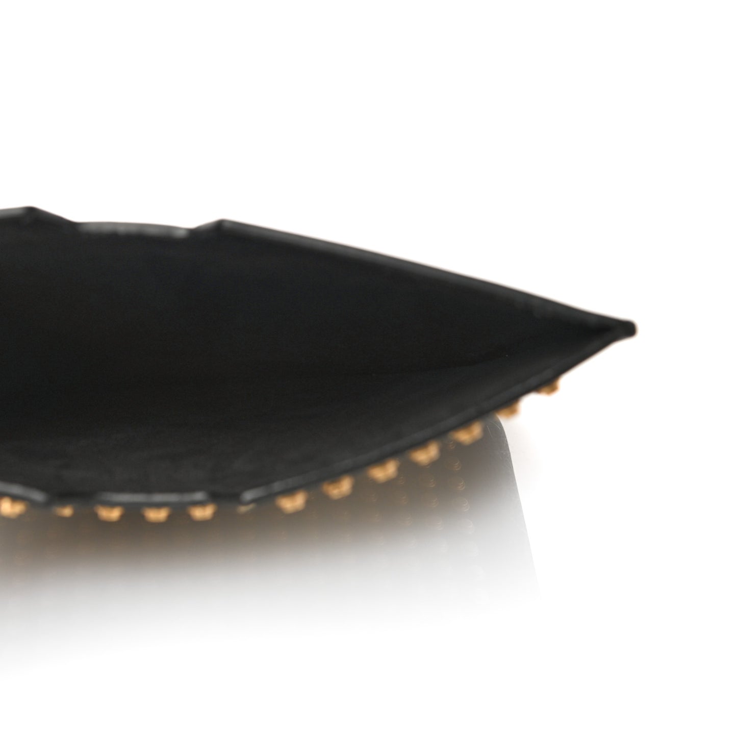 Calfskin Studded iPad Case Black