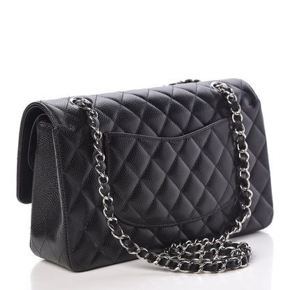 Chanel Caviar Quilted Medium Double Flap Black 3 of 11
