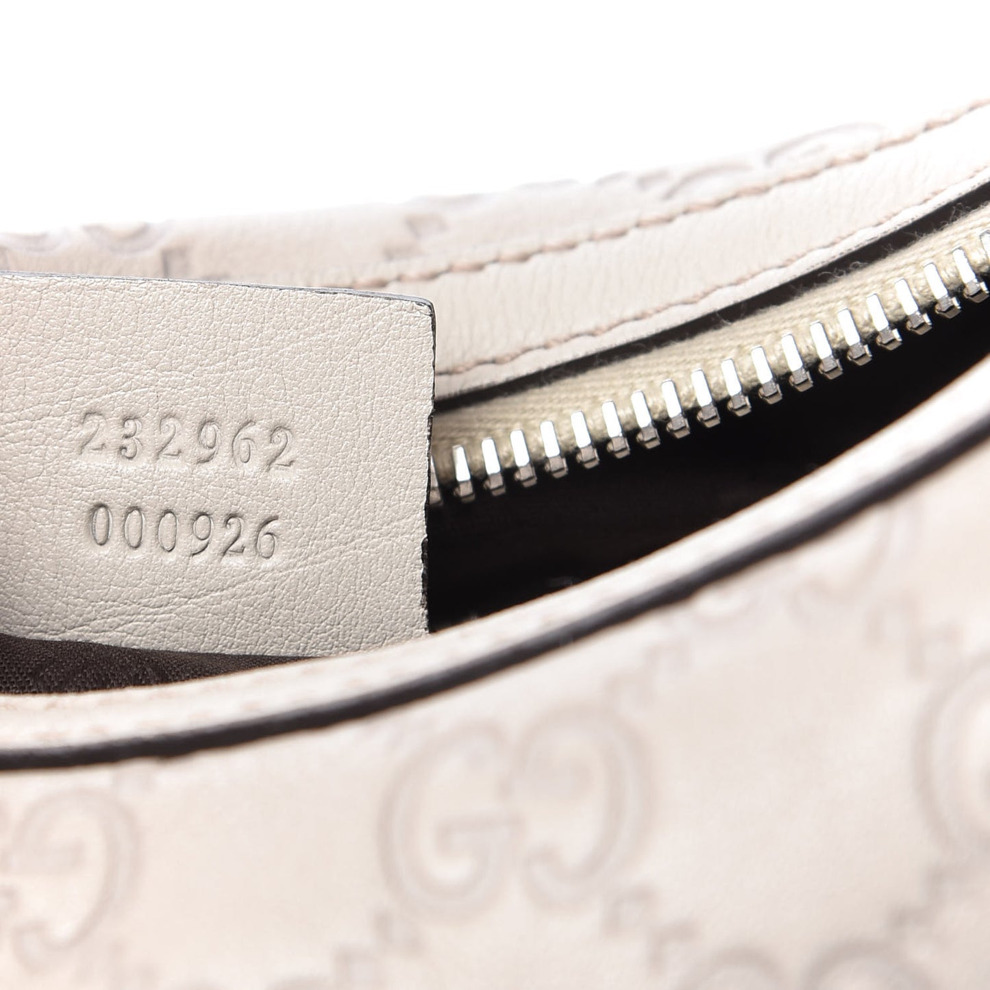 Guccissima Medium GG Twins Hobo Off White