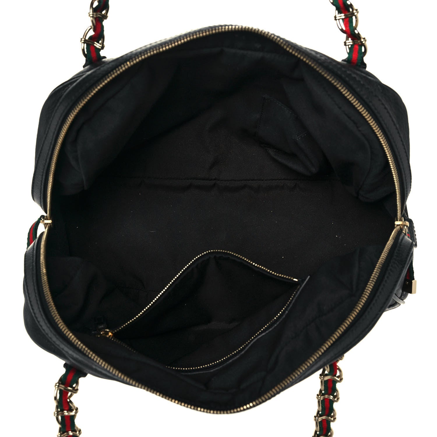 Gucci Goatskin Large Capri Bowler Black 5 of 13