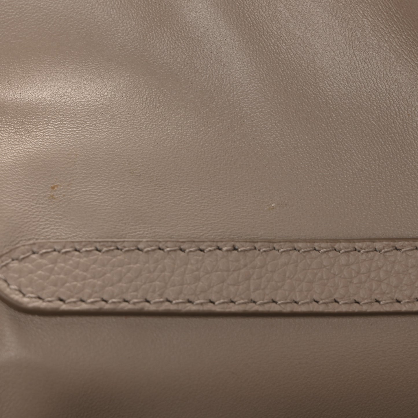 Grained Calfskin Small Rodeo Top Handle Handbag Sesame