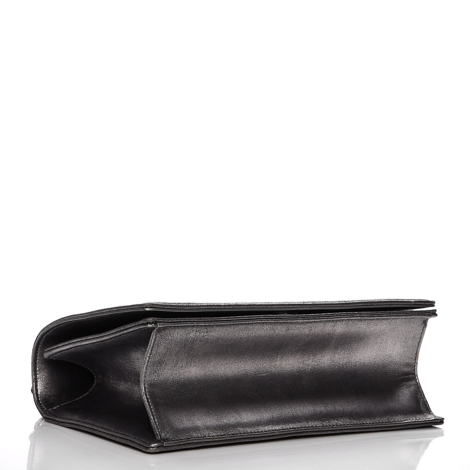 Christian Dior Metallic Brushed Calfskin Medium Diorama Flap Bag Titanium 4 of 10