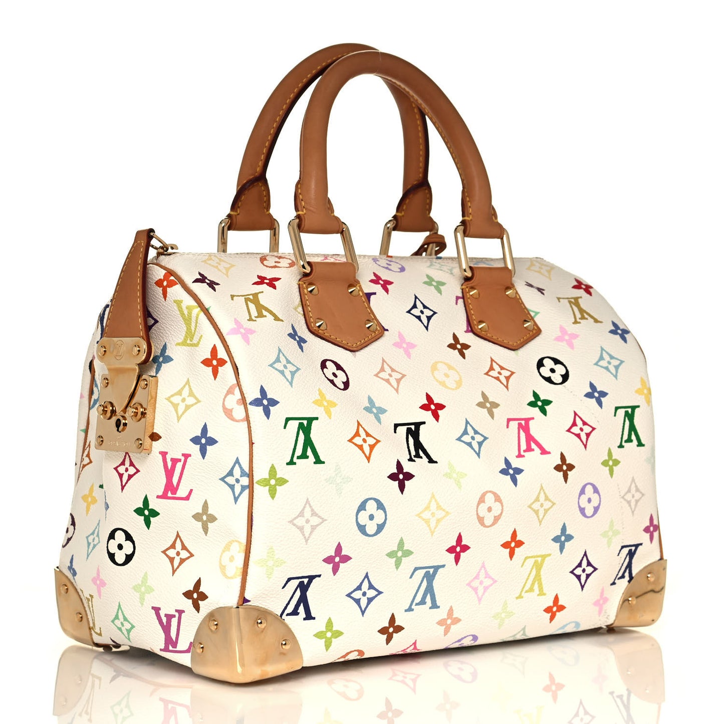 Monogram Multicolor Speedy 30 White