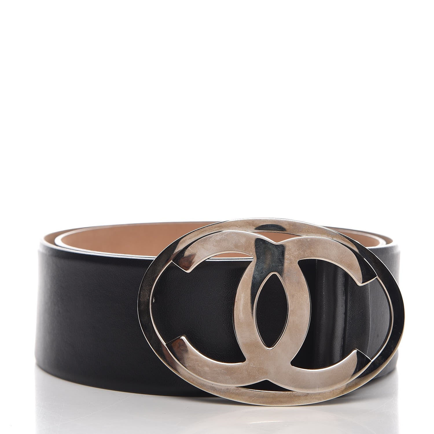 Chanel Calfskin CC Belt 80 32 Black 1 of 8