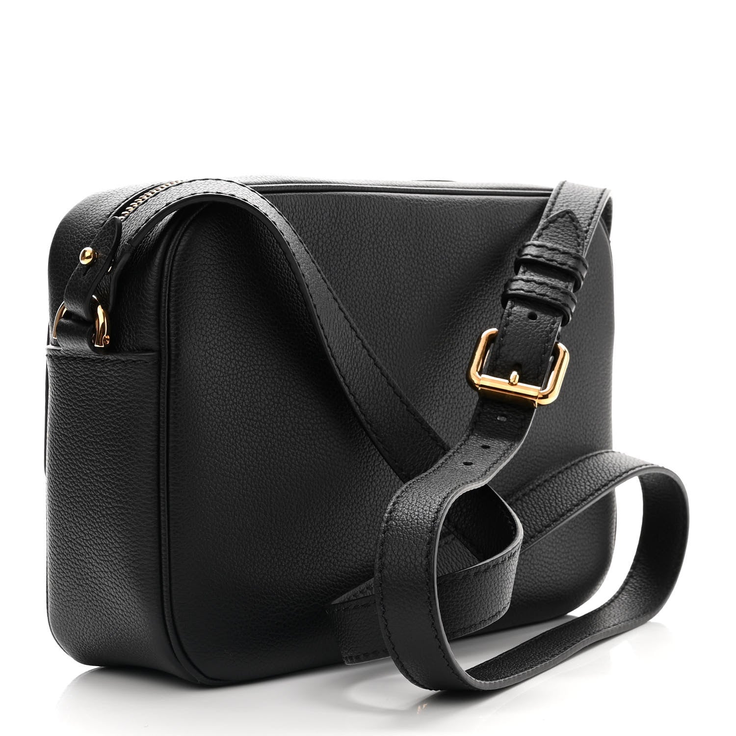 Versace Grained Calfskin Medusa Camera Bag Black 3 of 9