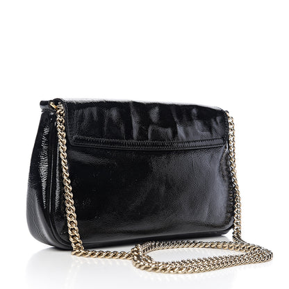 Gucci Patent Medium Soho Flap Crossbody Black 2 of 9