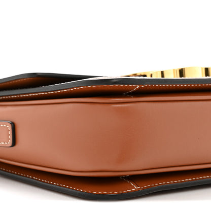 Celine Calfskin Triomphe Canvas Teen Triomphe Bag Tan 10 of 13