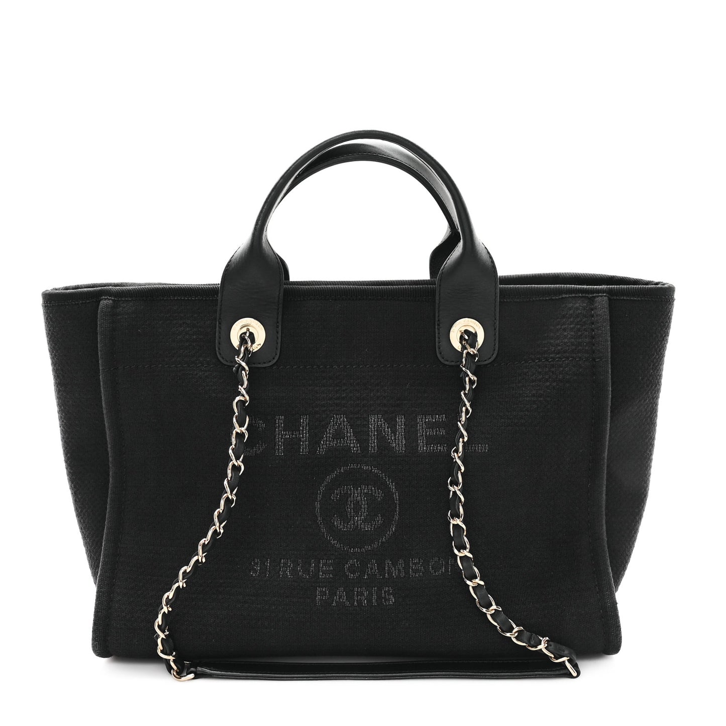 Mixed Fibers Small Deauville Tote Black