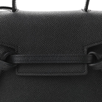 Celine Grained Calfskin Pico Belt Bag Black 7 of 9