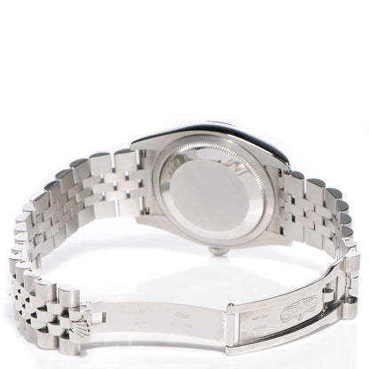 Rolex Stainless Steel 18K White Gold 36mm Oyster Perpetual Datejust Watch White Roman 116234 7 of 9