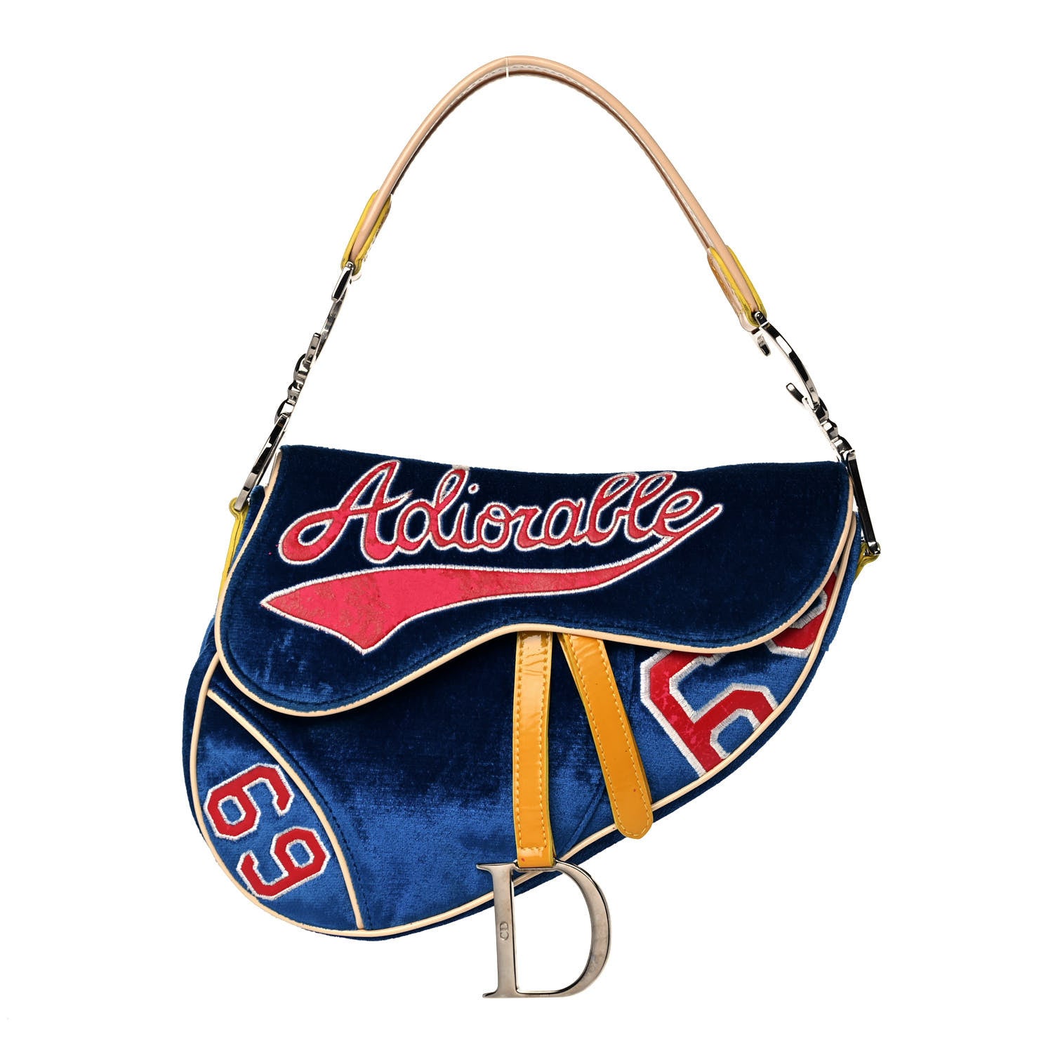 Christian Dior Velour Adiorable 69 Saddle Bag 1 of 14