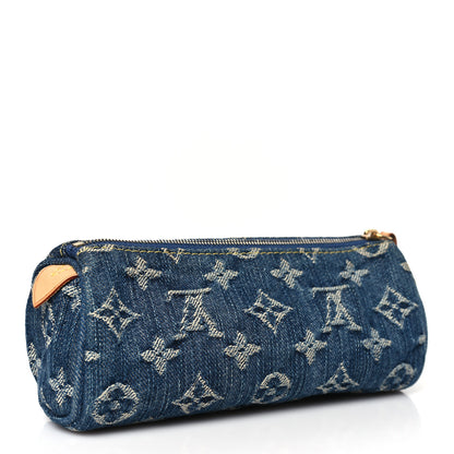 Louis Vuitton Monogram Denim Speedy GM Pochette Case 3 of 7