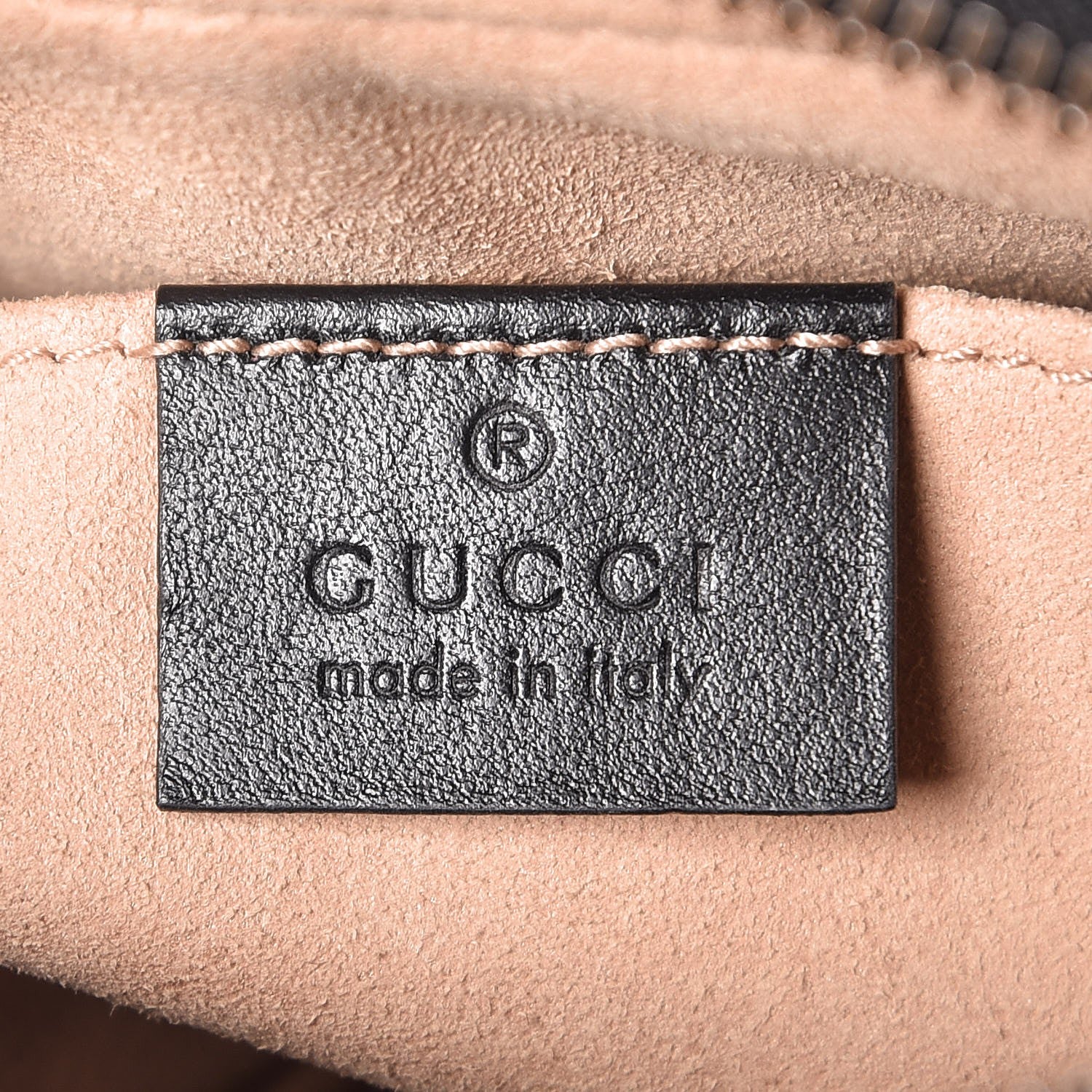 Gucci Calfskin Matelasse Mini GG Marmont Chain Shoulder Bag Black 6 of 8