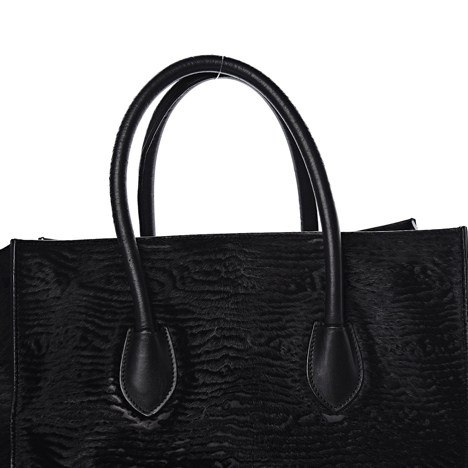 Celine Astrakhan Pony Hair Medium Phantom Luggage Black 14 of 23