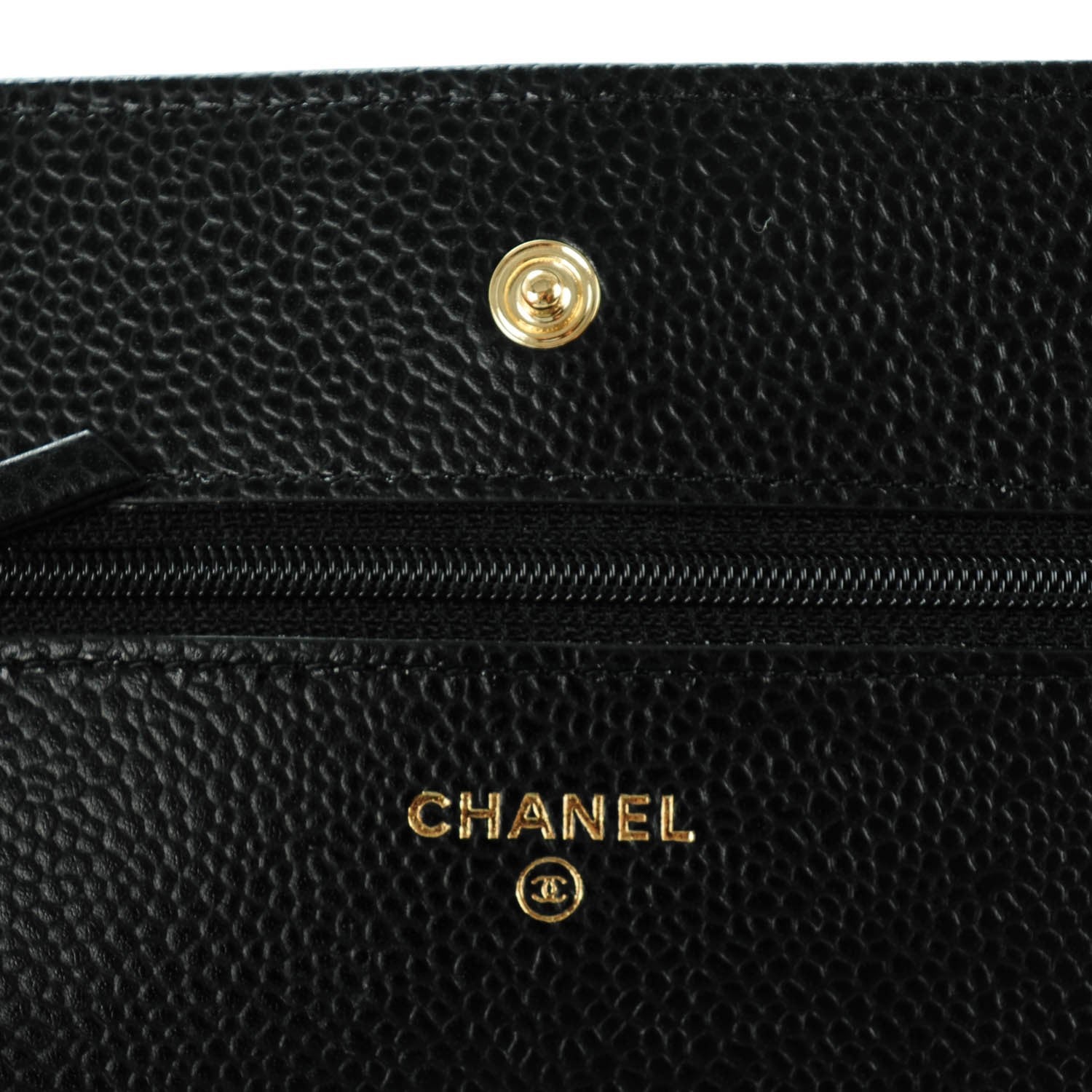 Chanel Caviar Quilted Wallet On Chain WOC Black 6 of 8