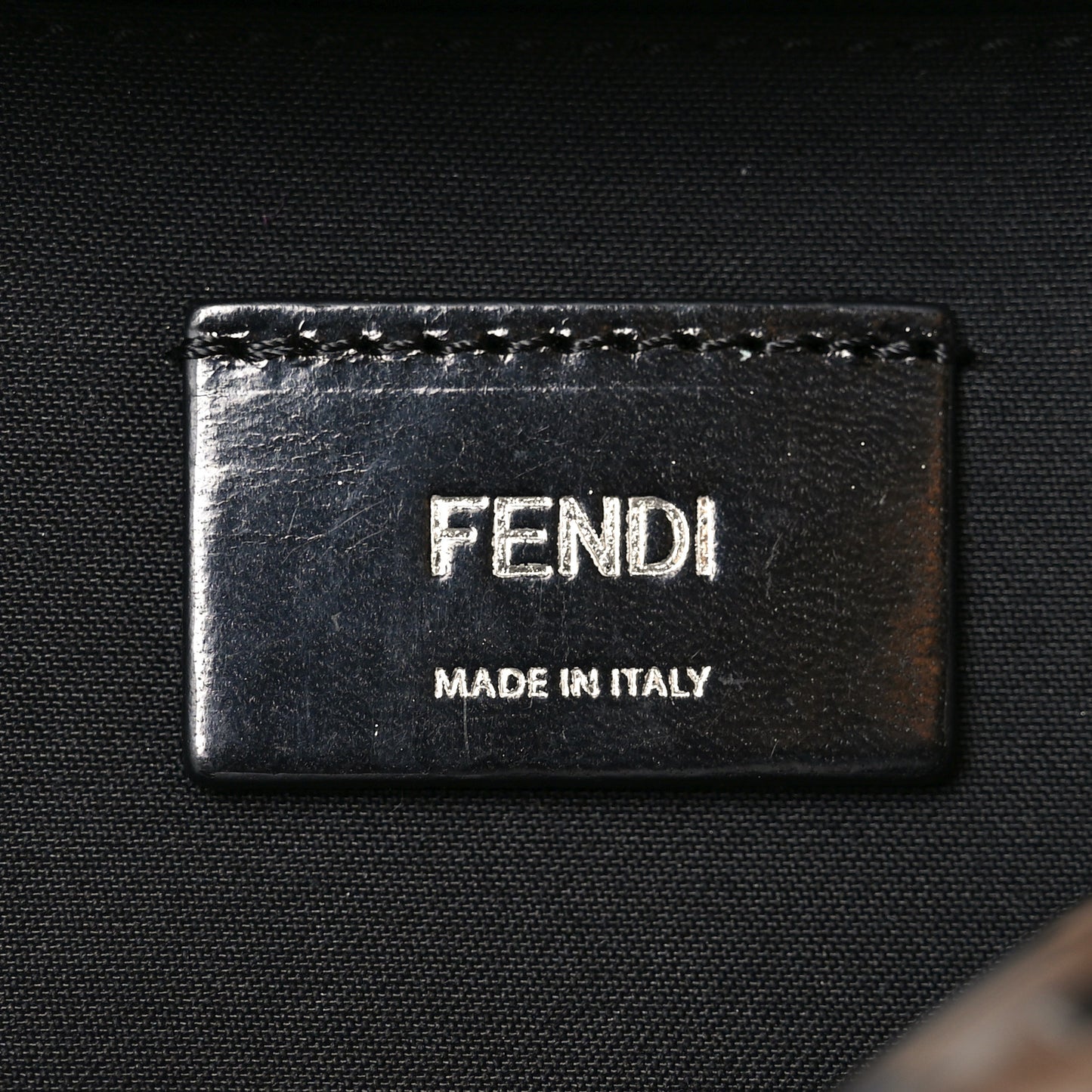 Vitello Century Bi-Color FF 1974 Embossed Belt Bag Maya Black