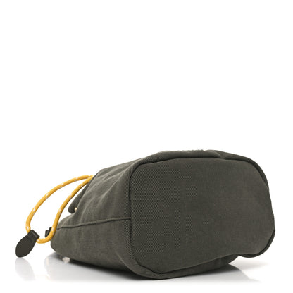 Miu Miu Canvas Gabardine Bucket Bag Oliva Giallo 4 of 9