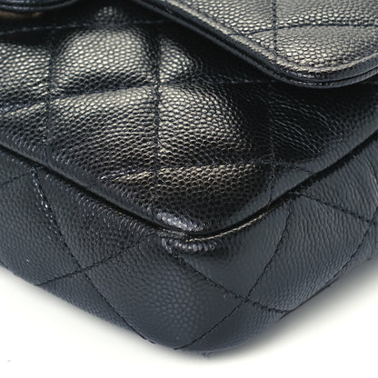 Chanel Caviar Quilted Flap Phone Holder With Chain Black 6 of 13