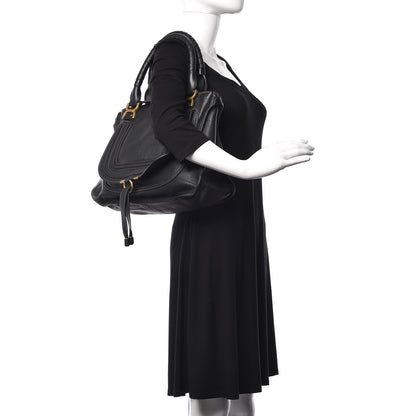 Chloe Calfskin Medium Marcie Satchel Black 2 of 13