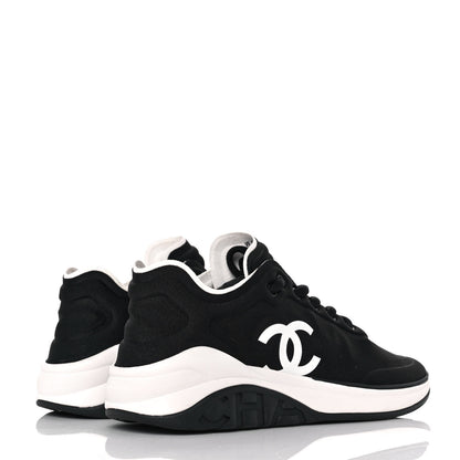 Chanel Lycra CC Sneakers 37.5 Black 4 of 8