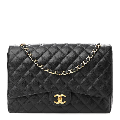 Chanel Caviar Quilted Maxi Double Flap Black 1 of 11