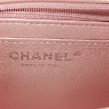 Chanel Iridescent Calfskin Quilted Mini Square Flap Pink 6 of 11