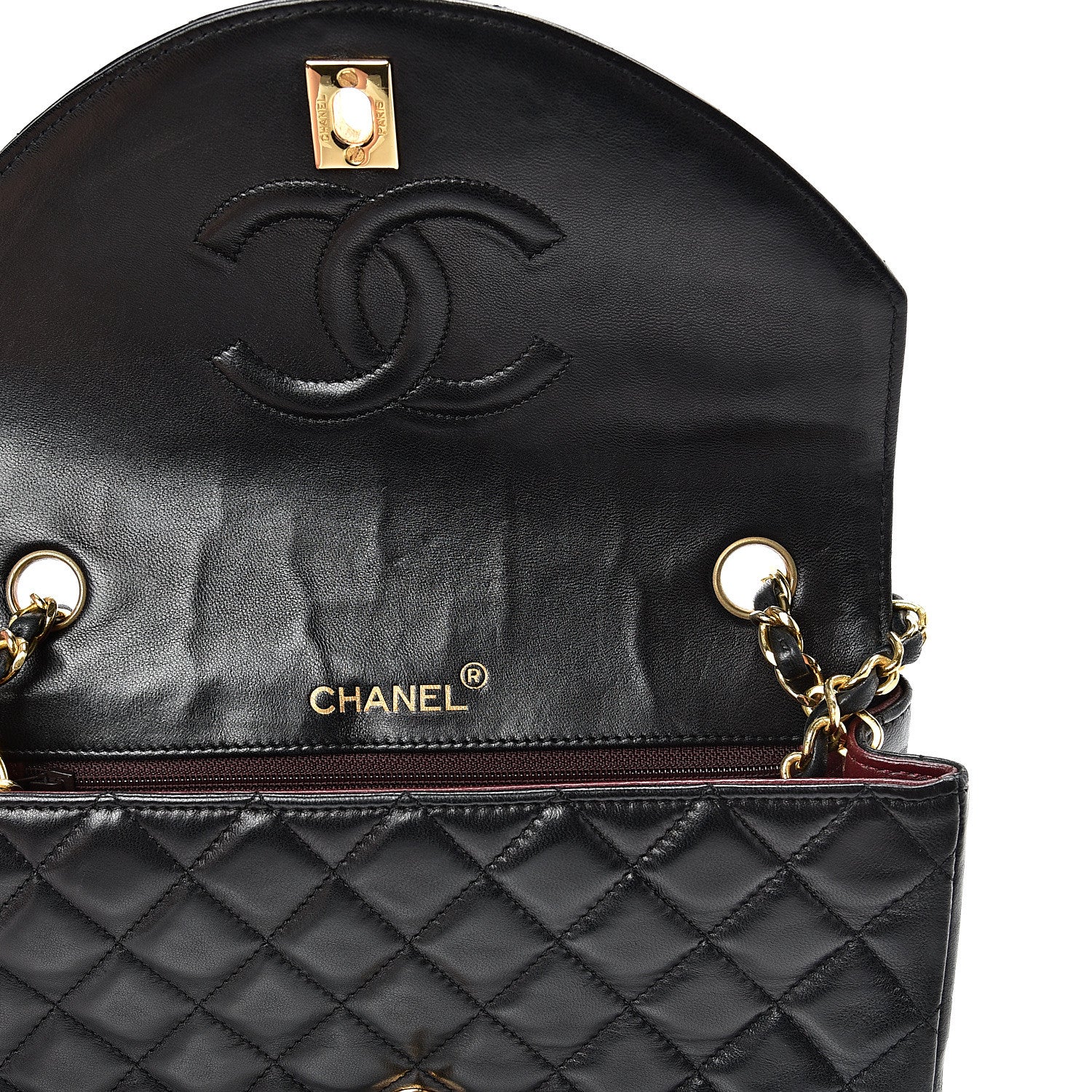 Chanel Lambskin Quilted Small Single Flap Black 21 of 22