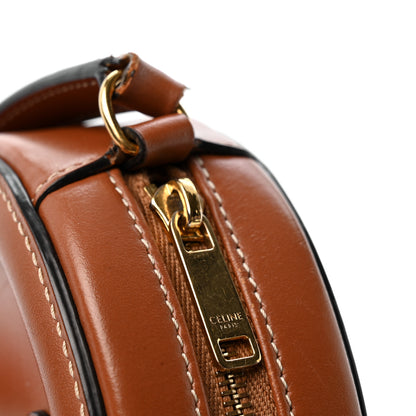 Celine Smooth Calfskin Cuir Triomphe Oval Bag Tan 12 of 13