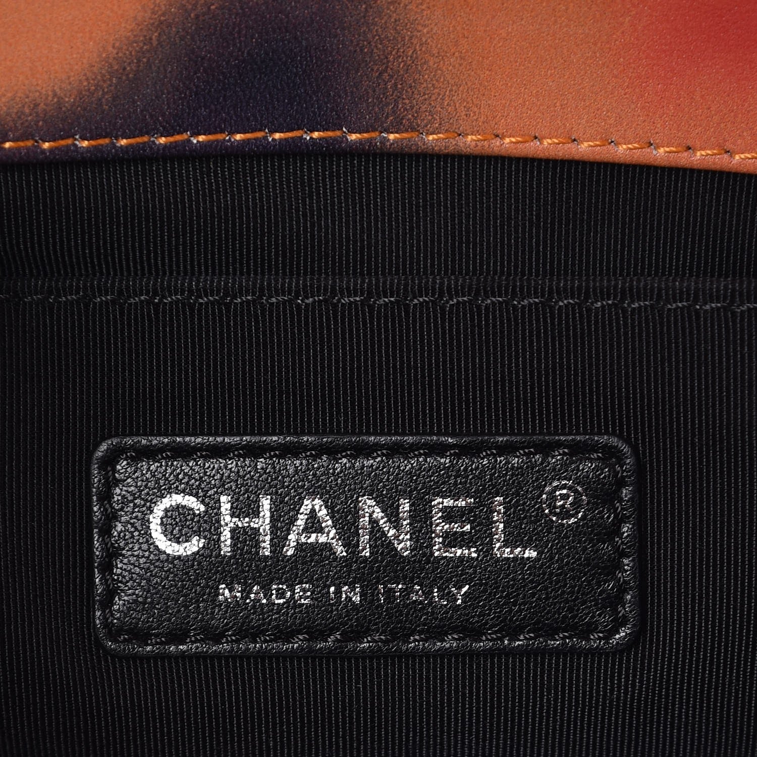 Chanel Printed Lambskin Quilted Medium Flower Power Boy Flap 6 of 7