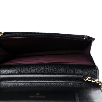 Chanel Caviar Quilted Wallet on Chain WOC Black 5 of 10