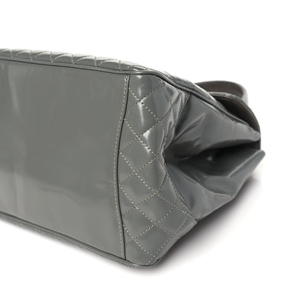 Chanel Glazed Calfskin Small Mademoiselle Lock Kelly Flap Bag Grey 10 of 10