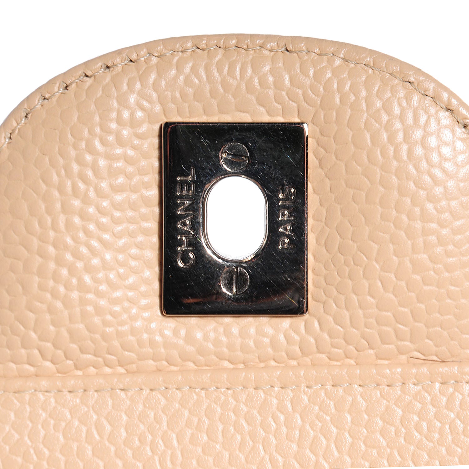 Chanel Caviar Jumbo Single Flap Beige Clair 5 of 10