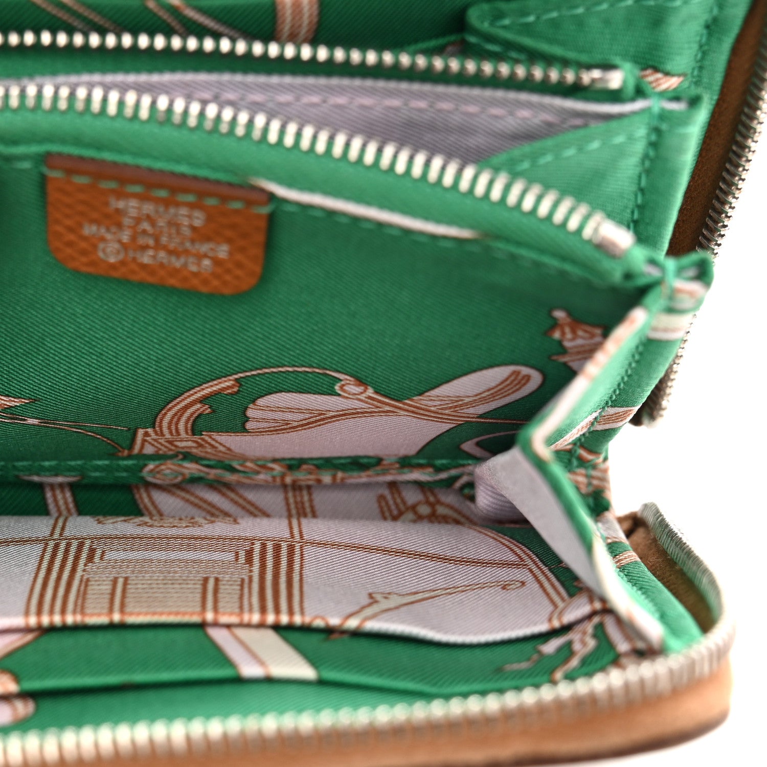 Hermes Epsom Silk'in Compact Wallet Gold 6 of 9