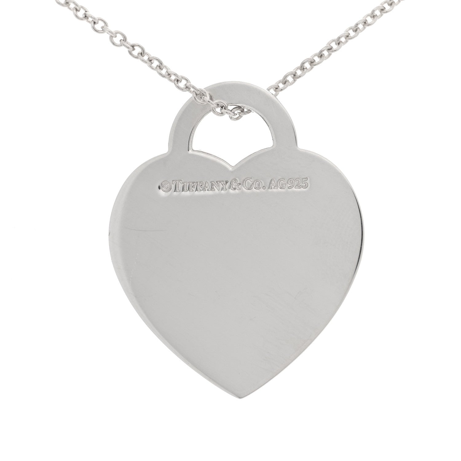 Tiffany Sterling Silver Return to Tiffany Etched Heart and Arrow