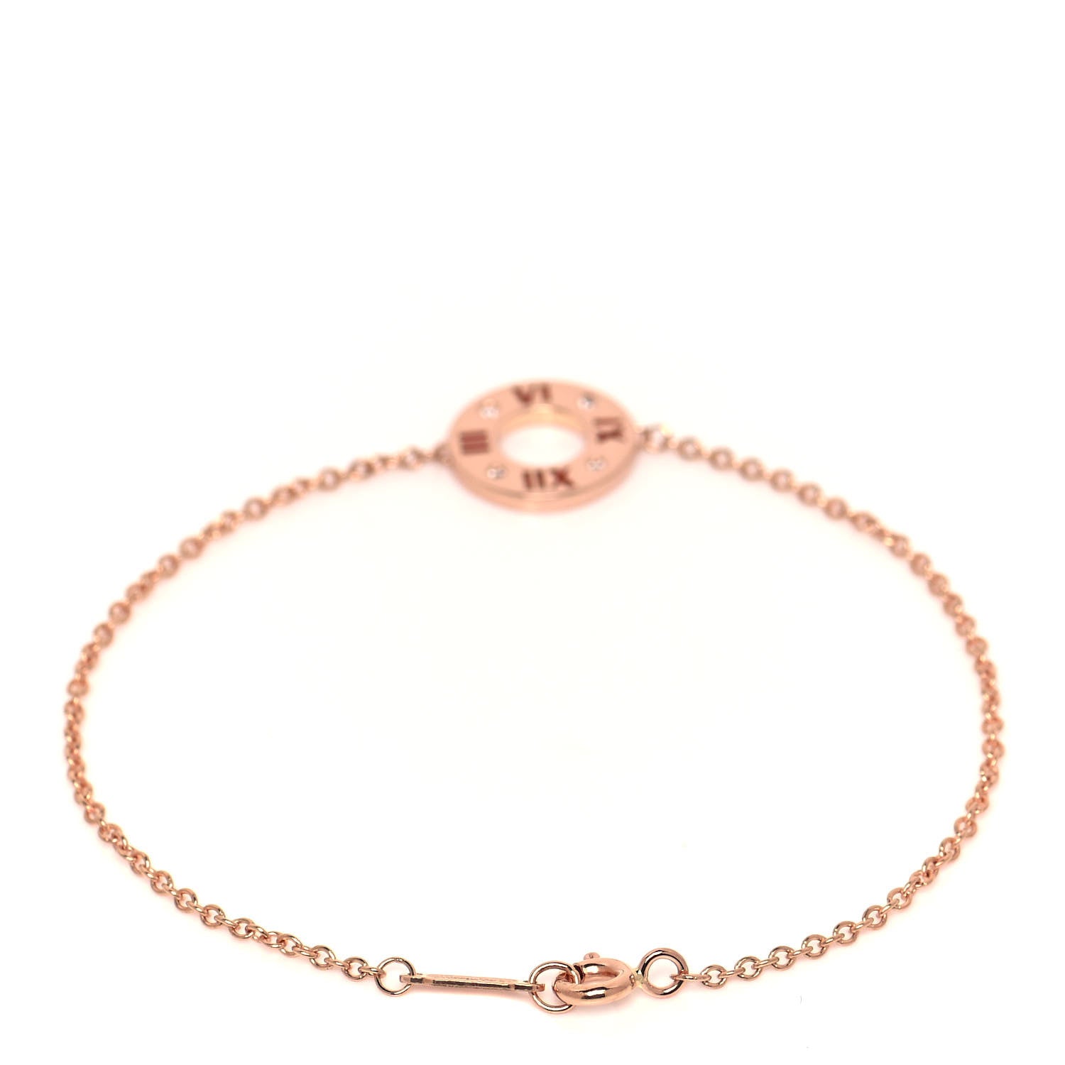 Tiffany 18K Rose Gold Diamond Atlas Pierced Bracelet 3 of 5