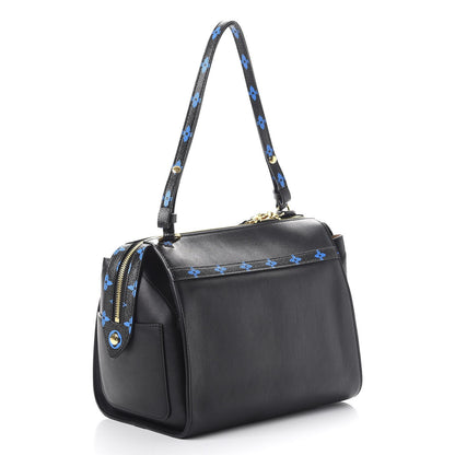 Louis Vuitton Smooth Calfskin Colored Monogram Speedy Amazon MM Blue Black 3 of 7