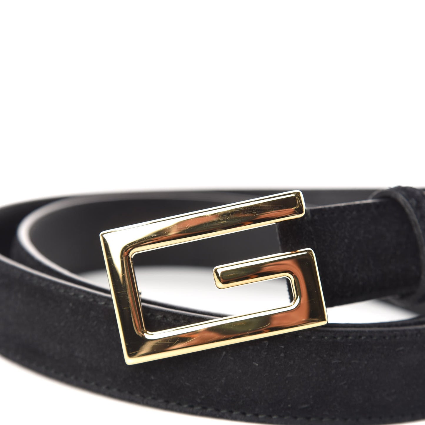 Suede Icaro G Cube 25mm Belt 85 34 Black
