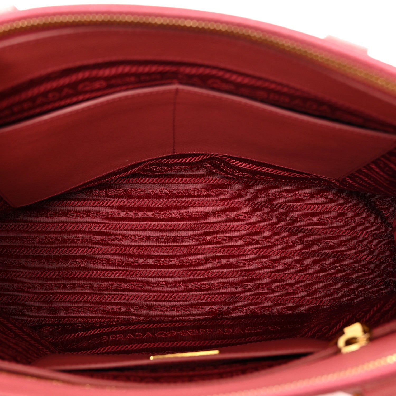 Prada Saffiano Lux Colorblock Medium Galleria Double Zip Tote Peonia 6 of 11