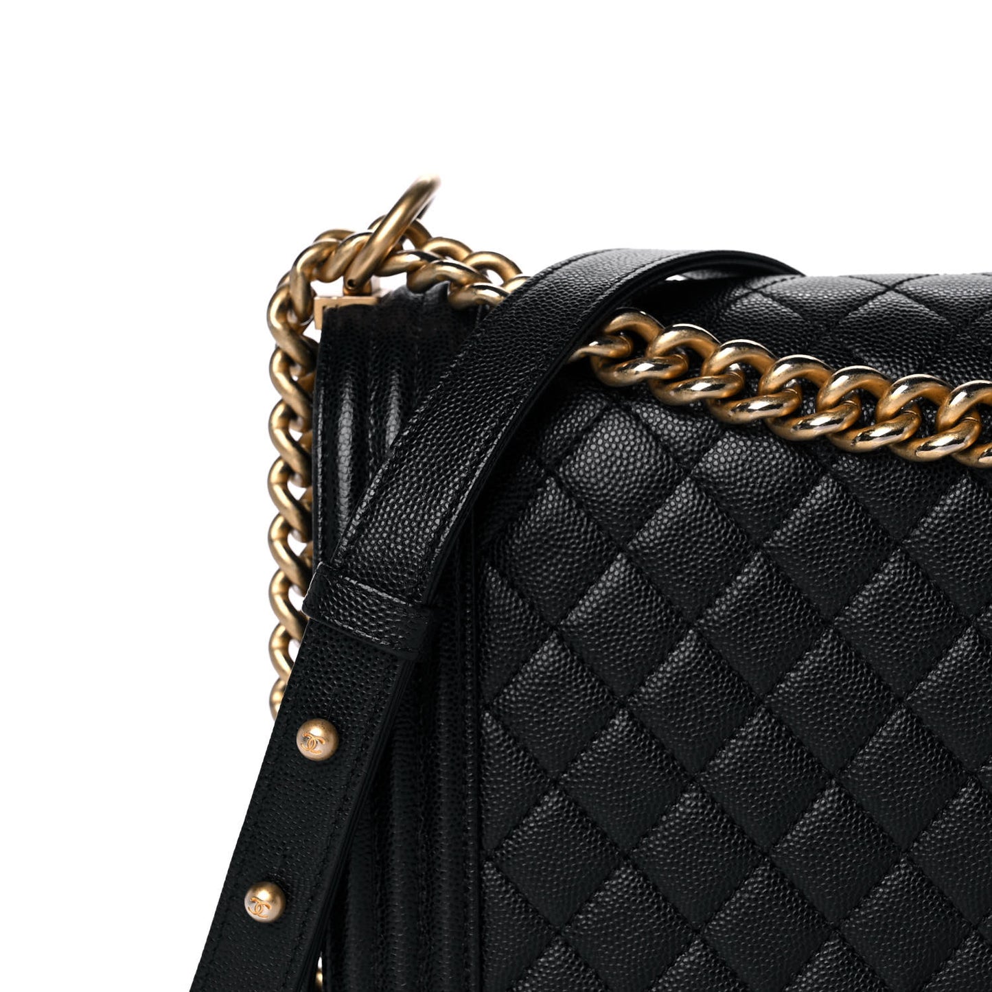Caviar Quilted New Medium Boy Flap Black