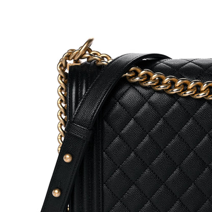 Chanel Caviar Quilted New Medium Boy Flap Black 9 of 12