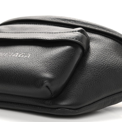 Balenciaga Smooth Calfskin Logo Large Everyday Beltpack Black 10 of 10